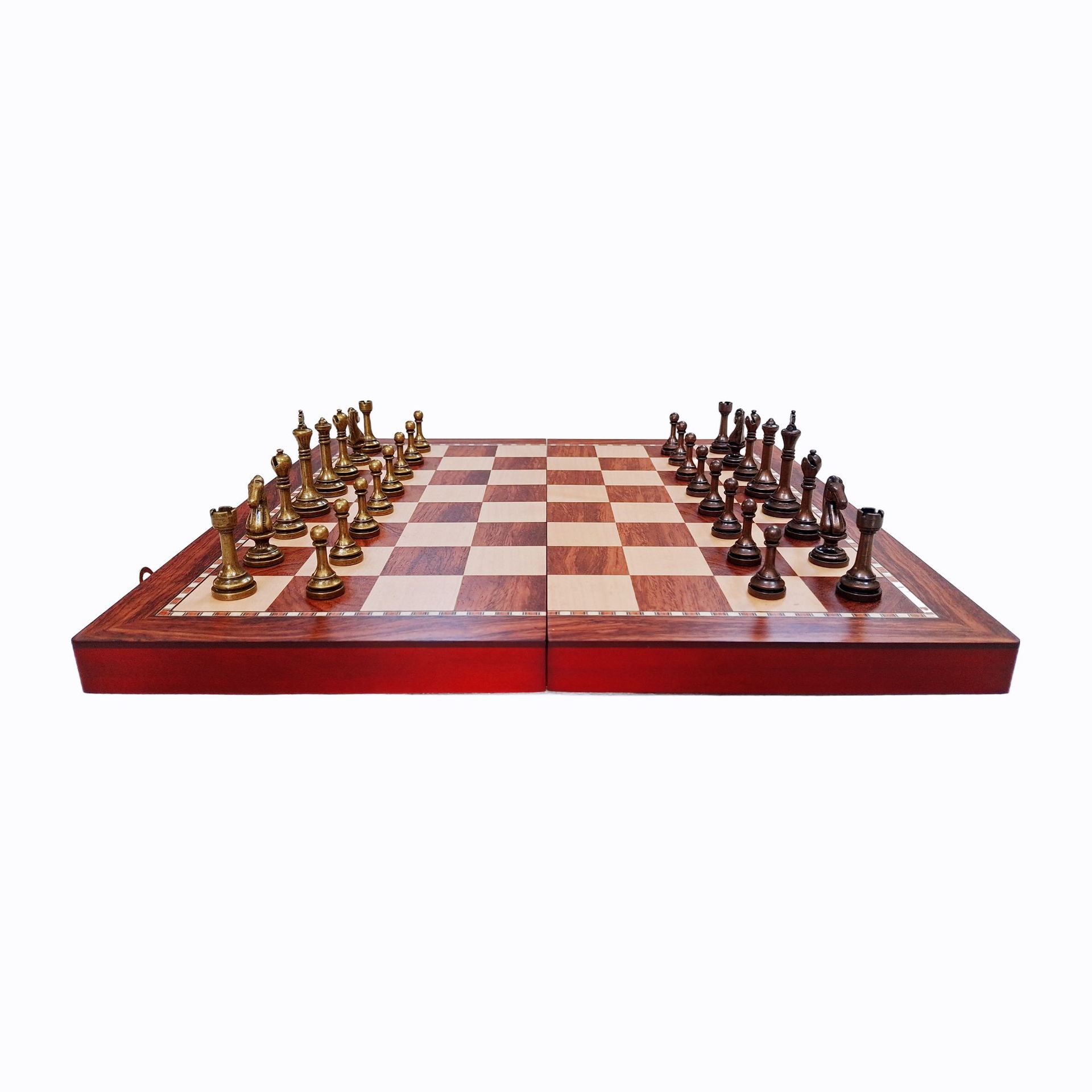 Chess from natural wood