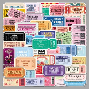50��Ʊ���N��Ʊ��ticket�羳Ӣ�ķ�ˮ�b�DIY�֎��������N�����l