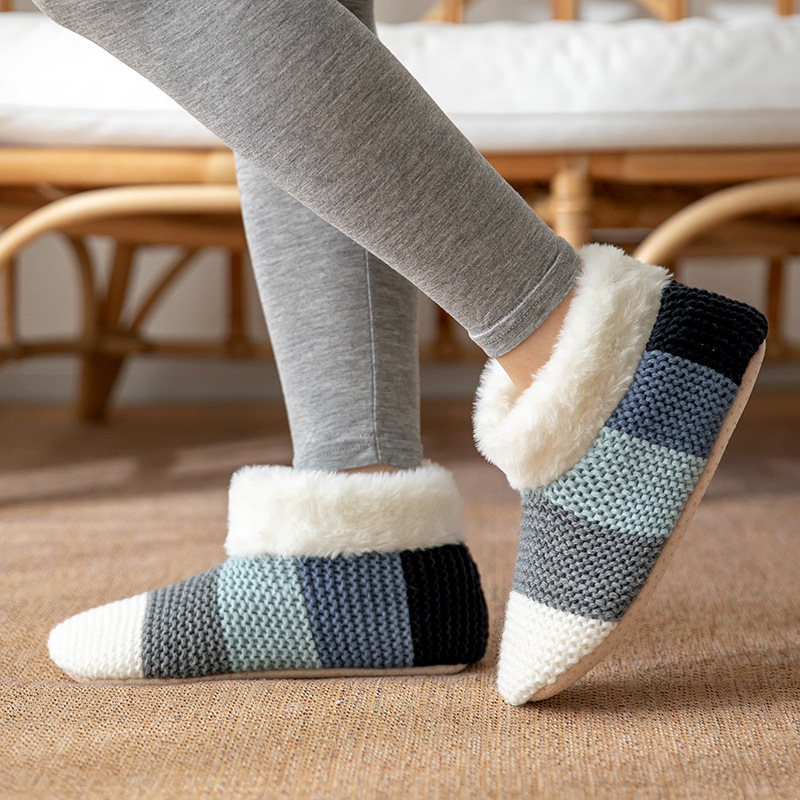 Winter Lamb Wool Floor Socks Indoor Women's Home Plush Thickened Snow Socks Slipper Socks Non-Slip Adult