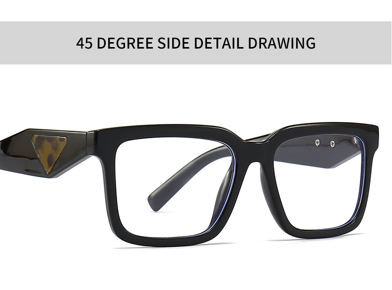Commerce extérieur transfrontalier européen et américain, vente chaude de lunettes de soleil, mode coréenne, style de rue, rétro, carré, grand cadre, lunettes plates 27 1_voghion.com