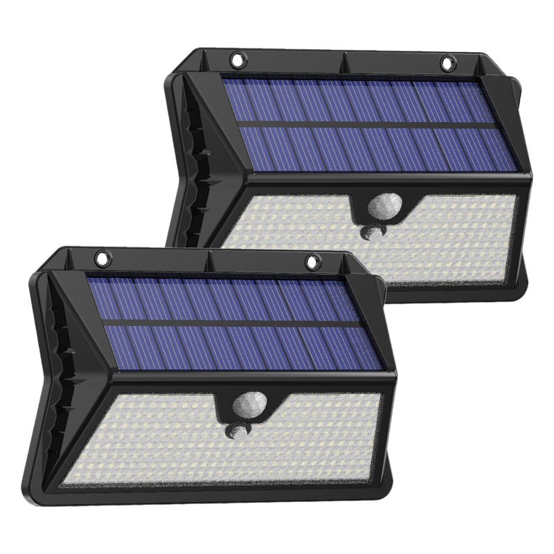 Solar al aire libre 283LED iluminación recargable impermeable casa patio exterior pared infrarrojos Cuerpo Humano inducción lámpara de pared