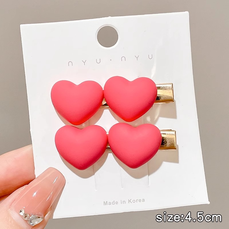 Rosa horquilla femenina 2024 Nueva horquilla BB clip frente flequillos laterales horquilla rota lindo clip de dopamina otoño