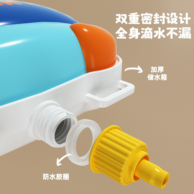 Mochila para niños, pistola de agua, juguete, pistola de chorro de agua de gran capacidad extraída, niño y niña juegan con pistola de agua, pelea de agua