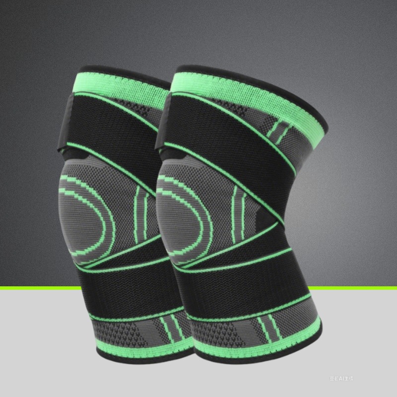 Correas deportivas, rodilleras de punto, rodilleras de compresión, rodilleras de correa disponibles para hombres y mujeres, rodilleras de baloncesto de compresión de absorción de impactos