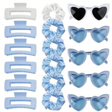 Q 63877 Satin fabric hair scrunchies ɫ�����մ󳦷�Ȧ