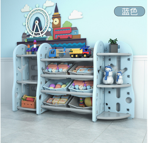 Children's bookshelf toy organization cabinet storage rack baby storage cabinet infant toddler baby storage picture book storage