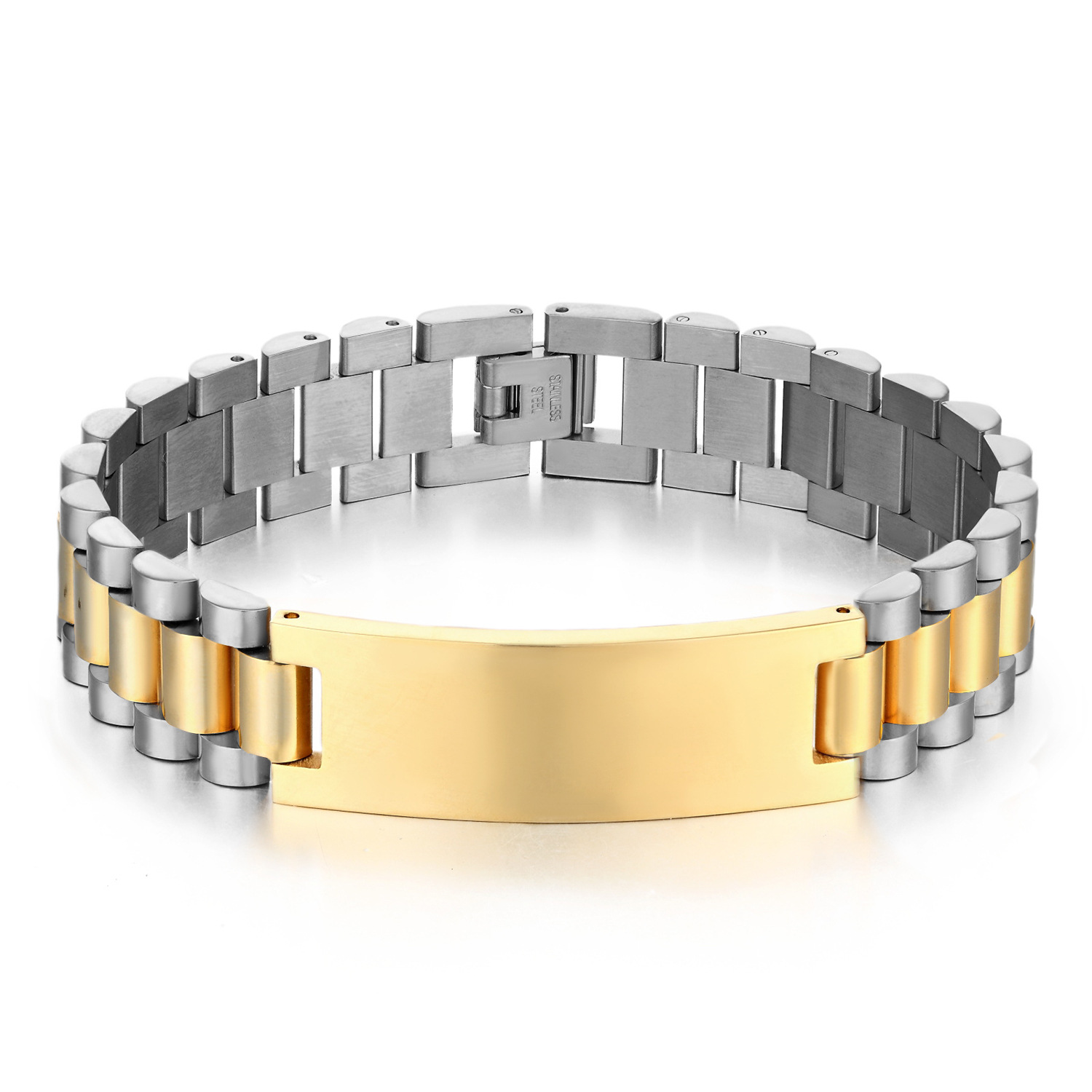 Hip-hop Geometric Titanium Steel Plating Unisex Bracelets display picture 9