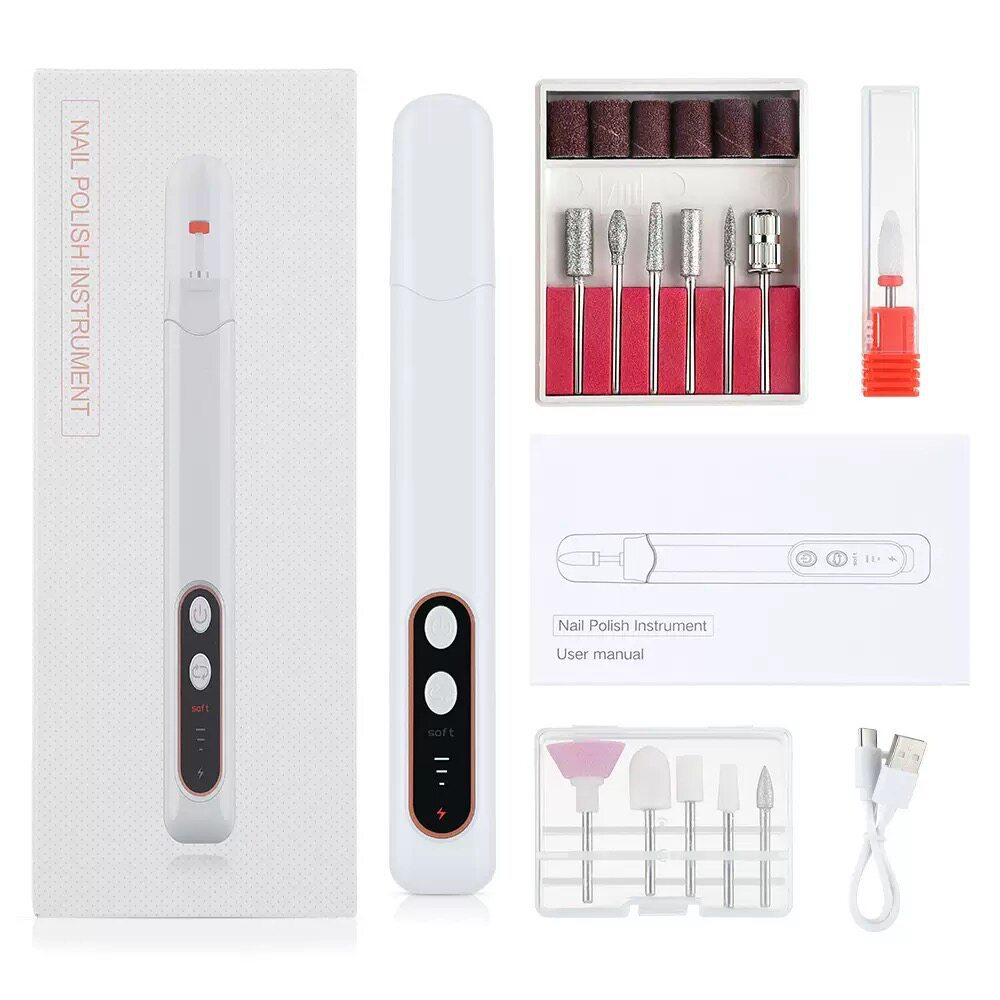 Nail Polisher, Electric Nail Remover, Pen-Style Portable Dead Skin Remover, Machine for Trimming Thick and Gray Nails