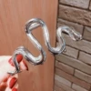 19-D16 M-shaped metal big silver