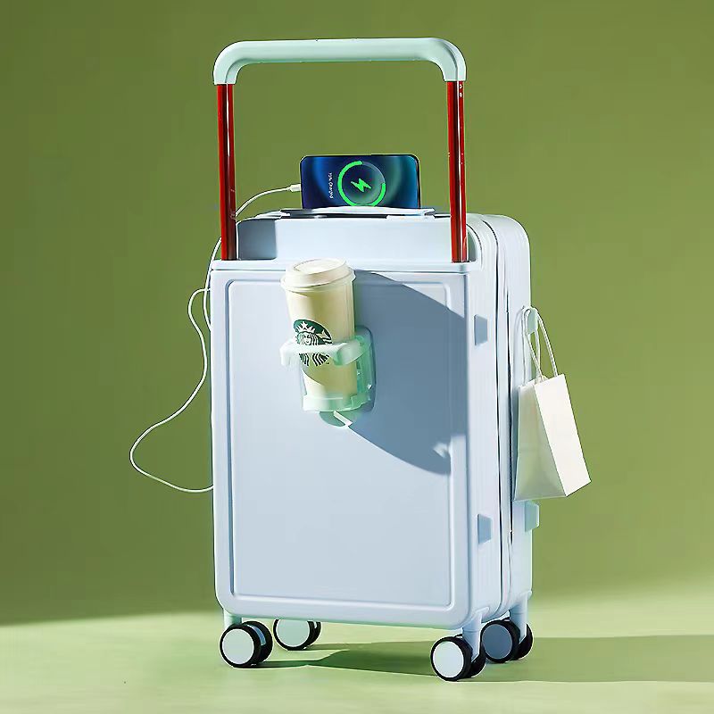 ワイドスーツケース女子2024新型学生高颜値静音輪パスワードスーツケース小清新搭乗ケース