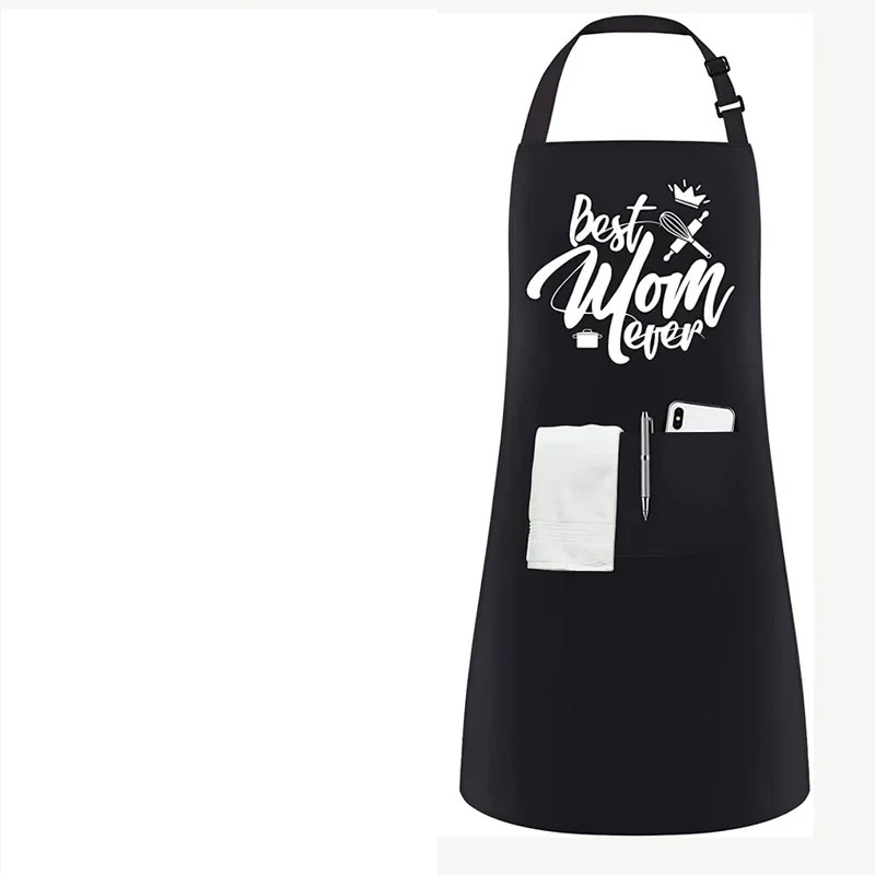 Letter Pattern Unisex Gender Best Mom Dad Ever Apron Best Mom And Dad Father's Day Mother's Day Holiday Birthday Gift