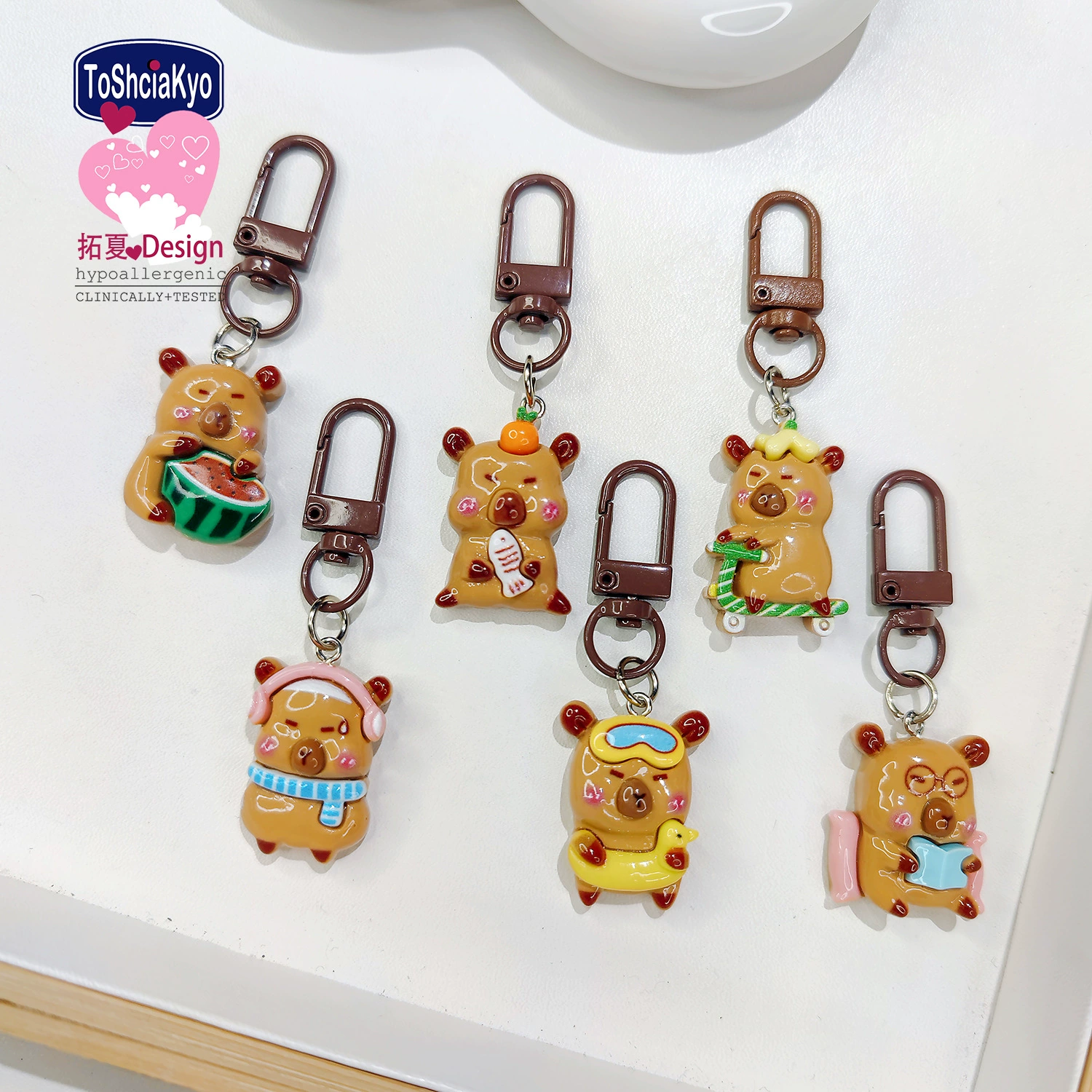 Capsule D31 Kabara keychain Playing and playing pendants
