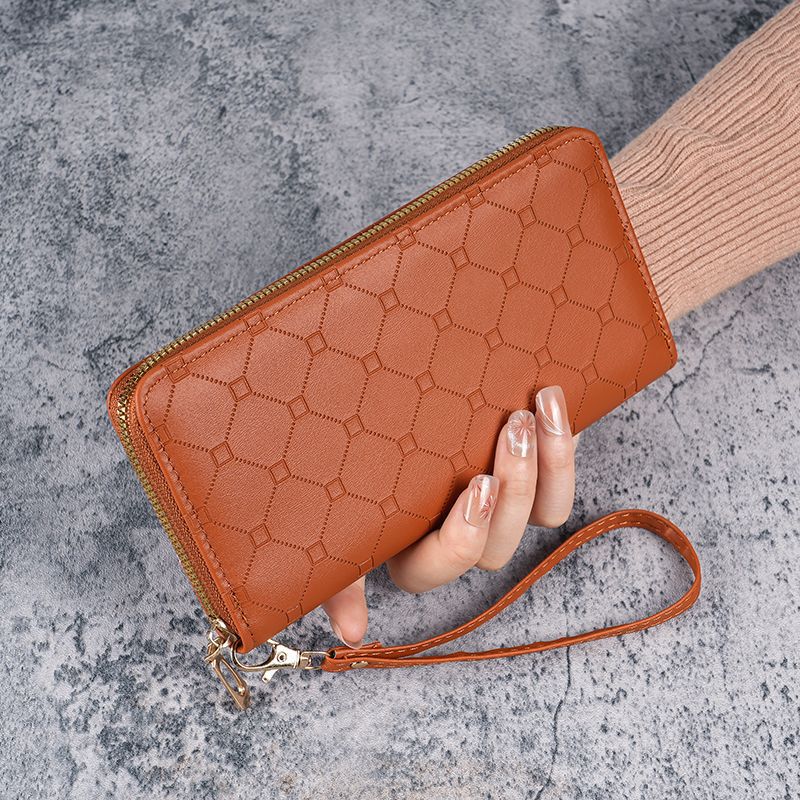 2024 nuevo bolso coreano lindo bolso de cambio largo gran capacidad damas multi-cremallera bolso de teléfono móvil para mujeres