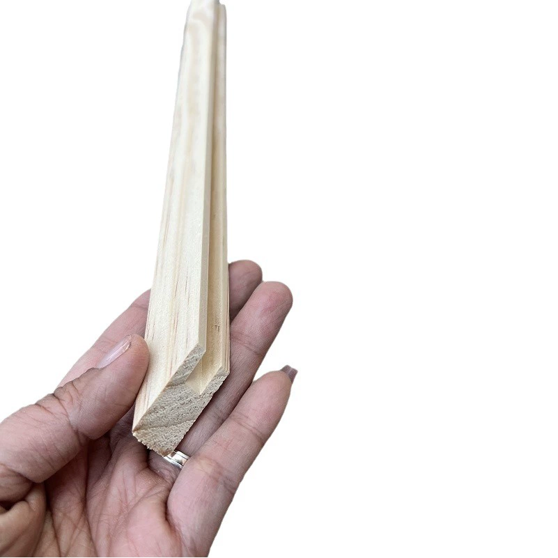 Изготовка из массива дерева фоторамка исходная фабрика с прорезной деревянной линией оптовая продажа производителей сосновых рамы фоторамки из массива дерева линии