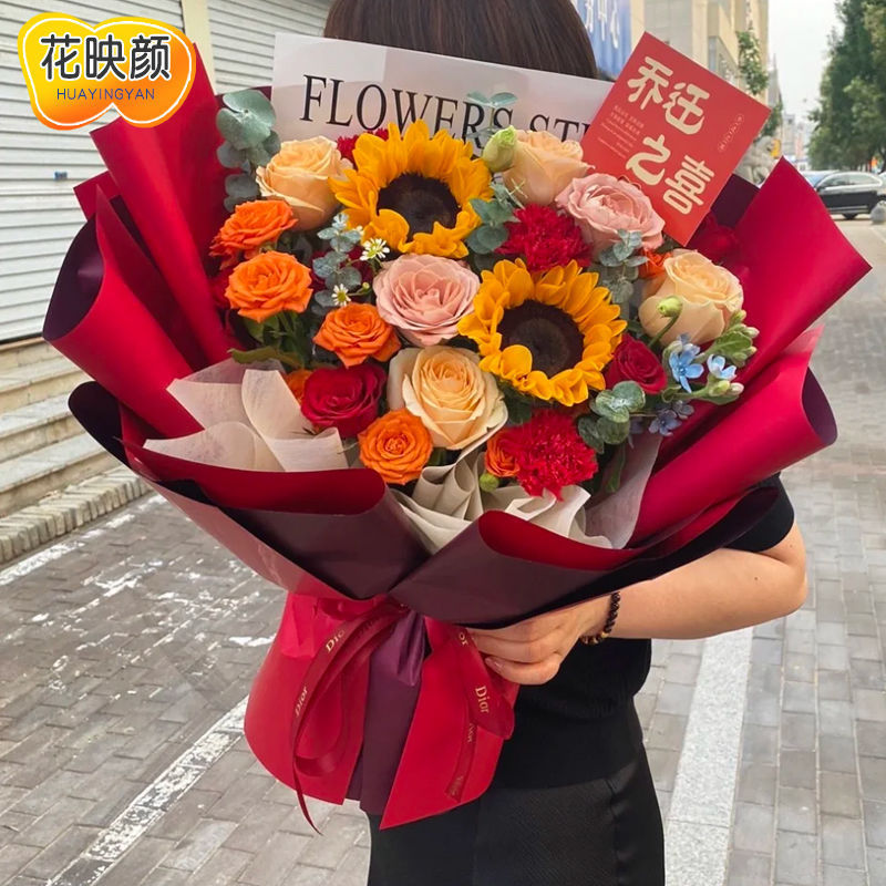 新居への引っ越し、ローズフラワーエクスプレス、市内全土の誕生日、大晦日、誕生日のお祝いに本物の花|undefined