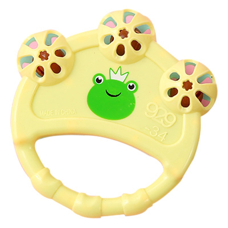 Bebé de dibujos animados de mano sonajero 0-3 años de edad recién nacido regalo juguetes al por mayor bebé de mano de educación temprana traje al por mayor