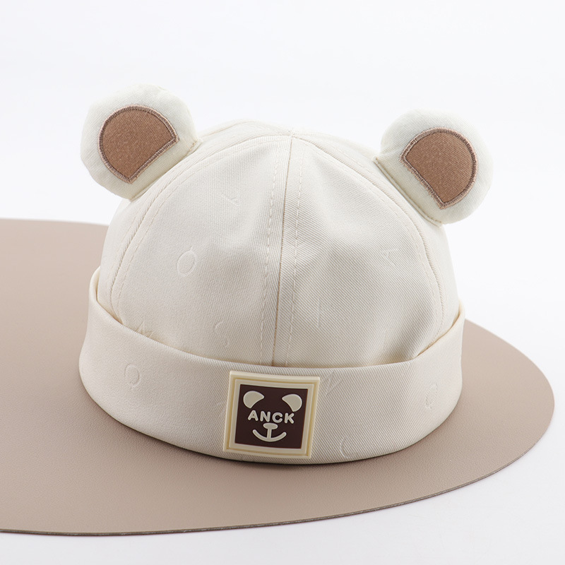 Sombrero para bebés primavera y otoño lindo pequeño niño Sombrero de primavera bebé delgado para salir a respirar gorra de piel de melón para niños