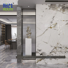跨境工厂批发热销商用住宅装修UV墙板仿大理石板PVC Wall Panel