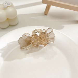 Camelia de alto grado pequeño clip de temperamento femenino princesa clip de pelo tocado frente flequillo clip de pelo roto horquilla trenzada