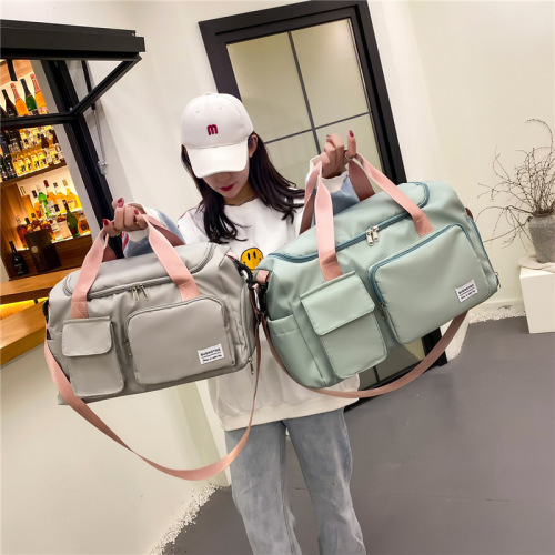  New Travel Bag Oxford Cloth Handbag with Shoe Compartment Large Capacity Wet and Dry Separation Fitness Bag Yoga Bag