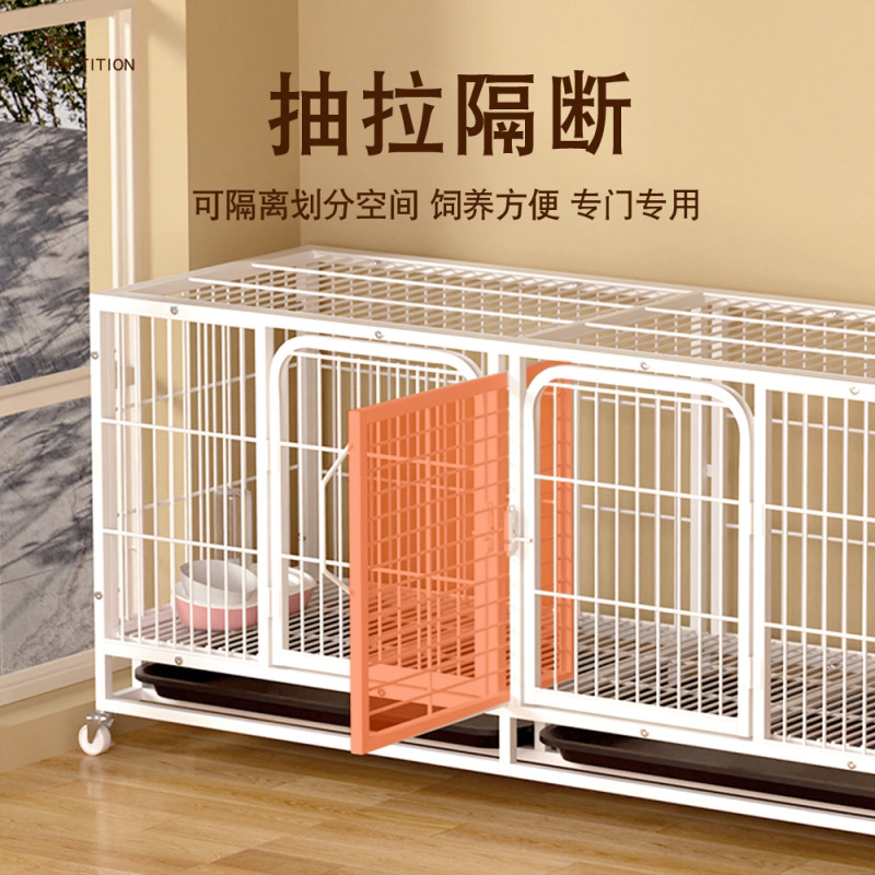 宠物店繁殖笼猫笼子寄养笼多层带隔断狗笼可繁育养殖笼子猫窝兔笼|undefined