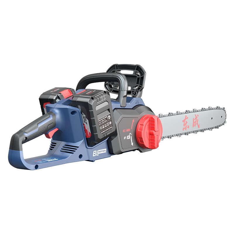 Dongcheng sin escobillas sierra de cadena recargable 16 pulgadas sierra de litio Dongcheng 40V sierra de mano DCML40161 sierra de madera