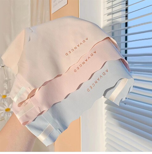 Japanese 3D peach butt ice silk seamless yoga panties women's mid-waist printed comfortable women's briefs