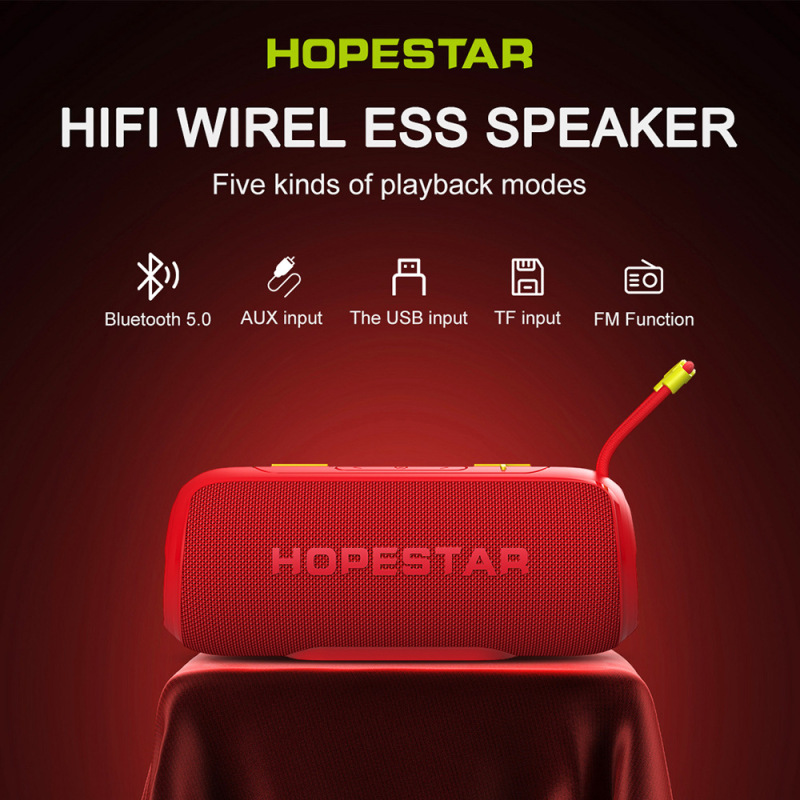 Hopestar p26ワイヤレスbluetoothスピーカーポータブル屋外スポーツサブウーファー車載カードオーディオラジオ|undefined