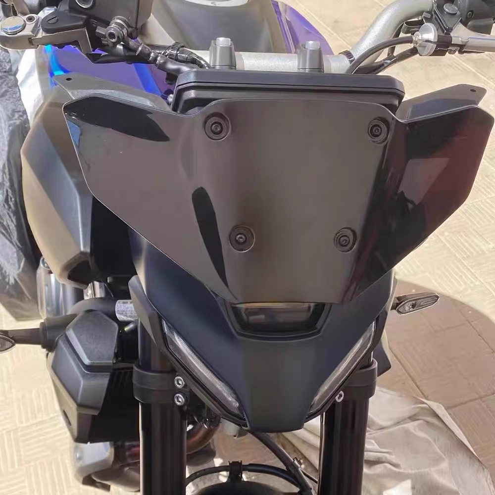 Suitable for Yamaha Mt-07 25-26 Modified Windshield Deflector, Competitive Front Windscreen, Instrument Cover
