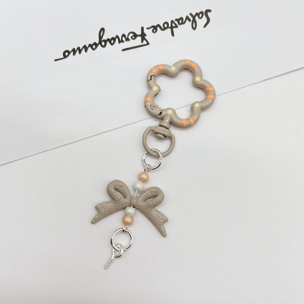 Universal keychain flower-shaped, accessories, flowered, DIY