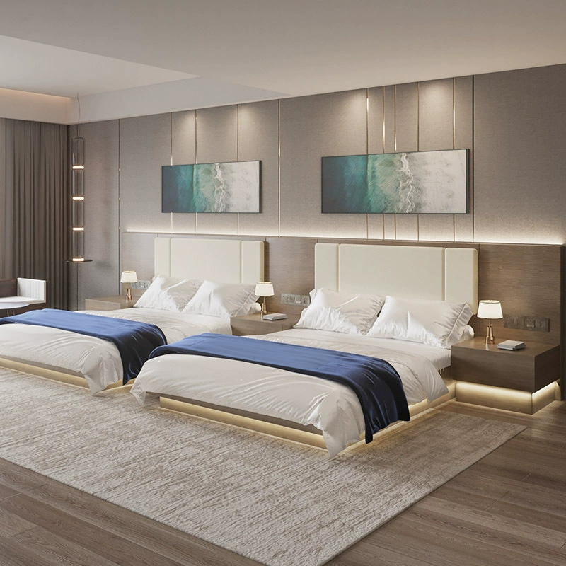 Мебель для гостиничного номера, полный комплект, гостиничная кровать, апартаменты для проживания в семье, гостиничный номер, большая кровать, доступная для аренды mω