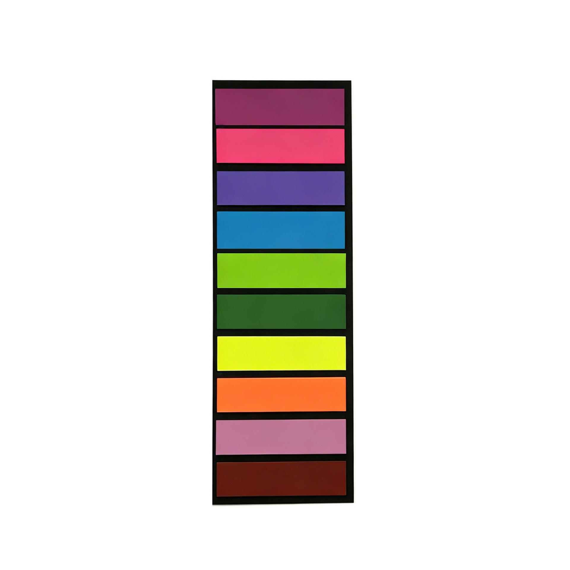 Notas adhesivas transparentes extraíbles de 10 colores, notas adhesivas impermeables para estudiantes, pegatinas de índice de colores Morandi de secado rápido, impermeables y de secado rápido