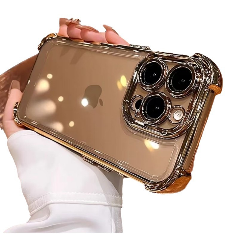 Protector de pantalla todo incluido con bolsas de aire en las cuatro esquinas, funda para teléfono Apple 17 compatible con iPhone 14, funda protectora anticaídas para 13 Pro Max