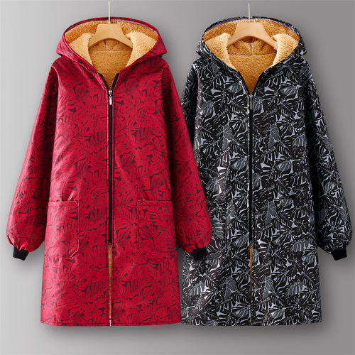 Winter Fleece Lined Thick Warm Waterproof Oil-Proof Apron Hooded Long Sleeve Workwear for Autumn and Winter