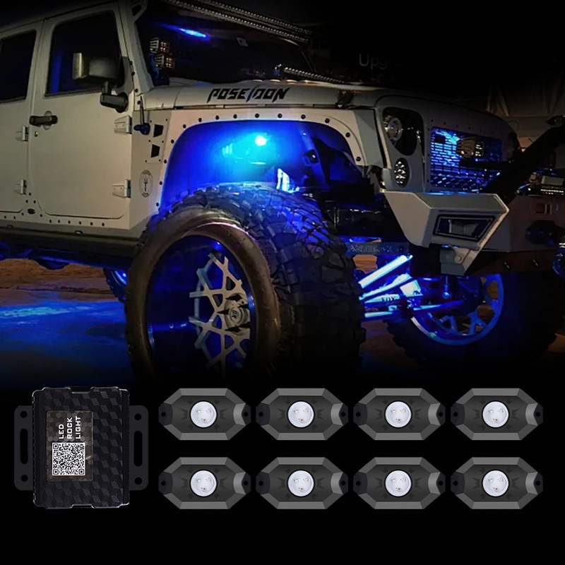国境を越えた直供led雰囲気灯自動車七彩ボトムランプ一ドラッグ八bluetooth app制御rgb雰囲気灯|undefined
