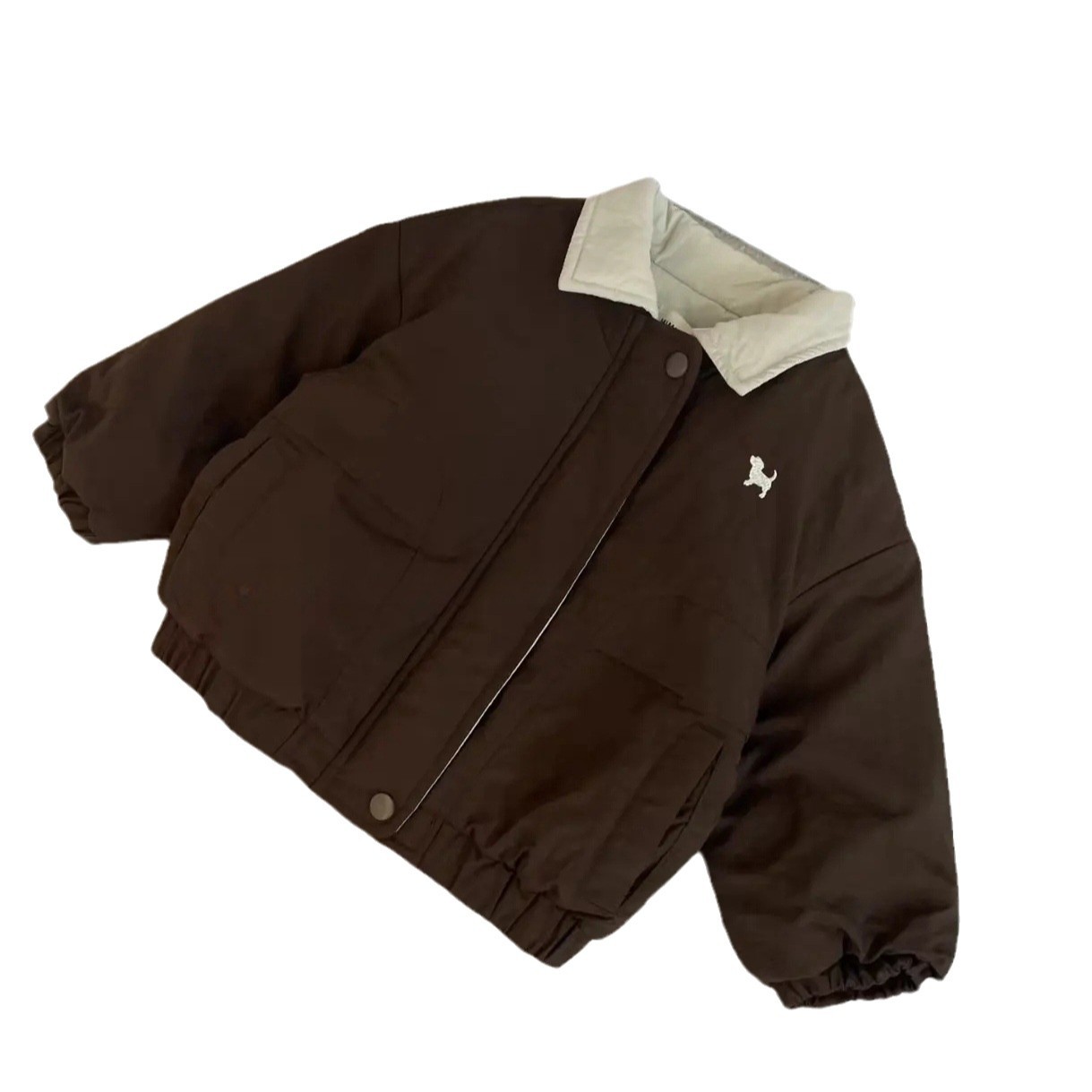 Limón salado siete ropa de algodón para niños estilo de invierno para niños y niñas marca de moda para niños y niñas ropa de béisbol de cachorros de dibujos animados chaqueta de solapa