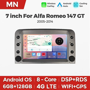 Alfa Romeo 147 GT 2005-2014 üçün 7" Android ağıllı naviqasiya sistemi