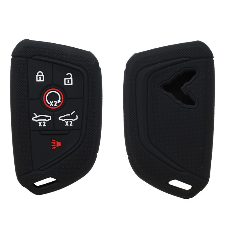 Suitable for Chevrolet Corvette Corvette c8 6-button remote control key set car silicone key case