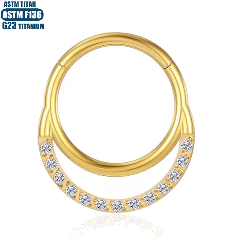 Pointed titanium steel lip stud product view
