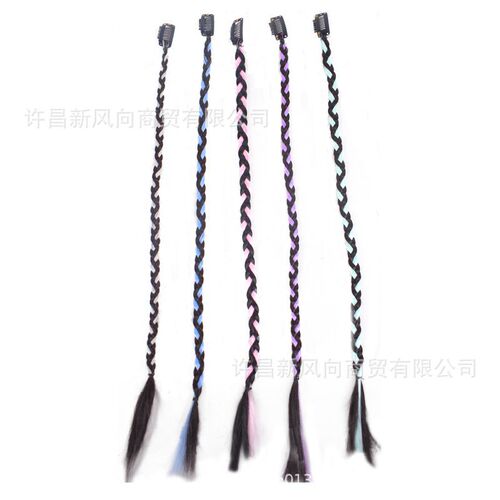 Wig braids, dirty braids, ponytails, y2k sweet and cool twist braids, highlighted boxing braids, hot girl braiding, internet celebrity fake braids