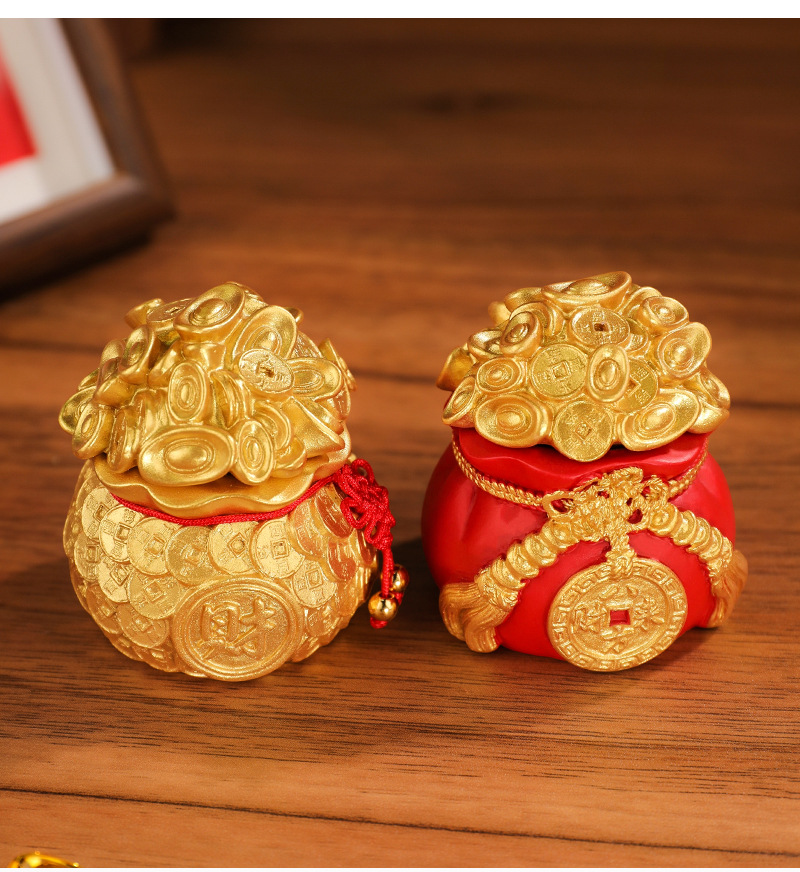 Fortune Money Bag Car Ornament Can Be Added with Fragrance Paste, Can Be Combined with Other Car Decorations, Creative Vietnamese Car Accessories