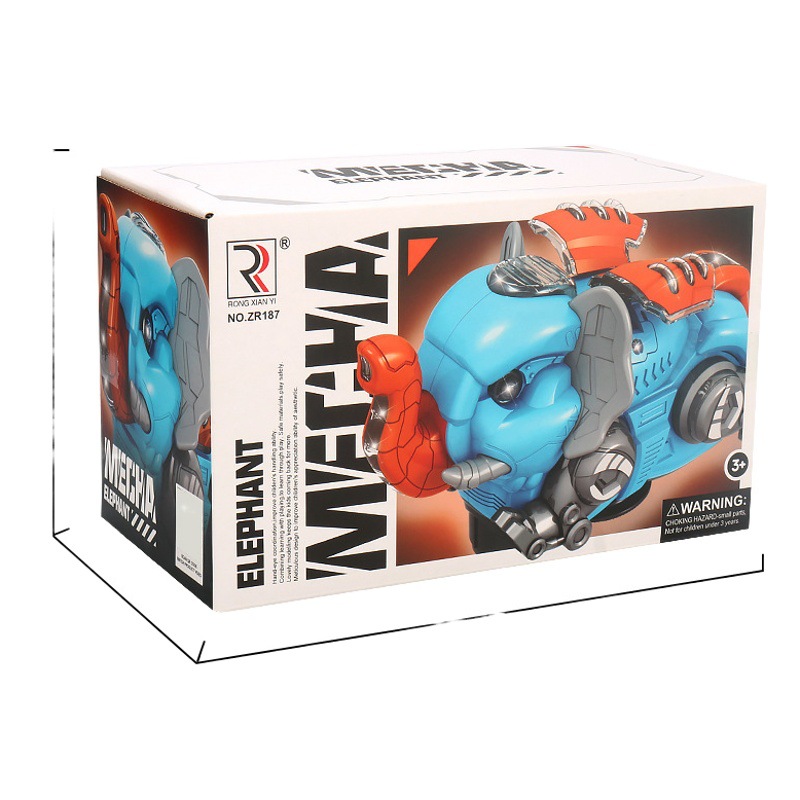 Tiktok mismo eléctrico Universal 360 ° giratorio vuelo elefante luz música niños modelo de juguete al por mayor