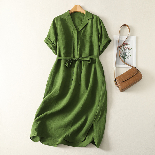 Retro green summer dress