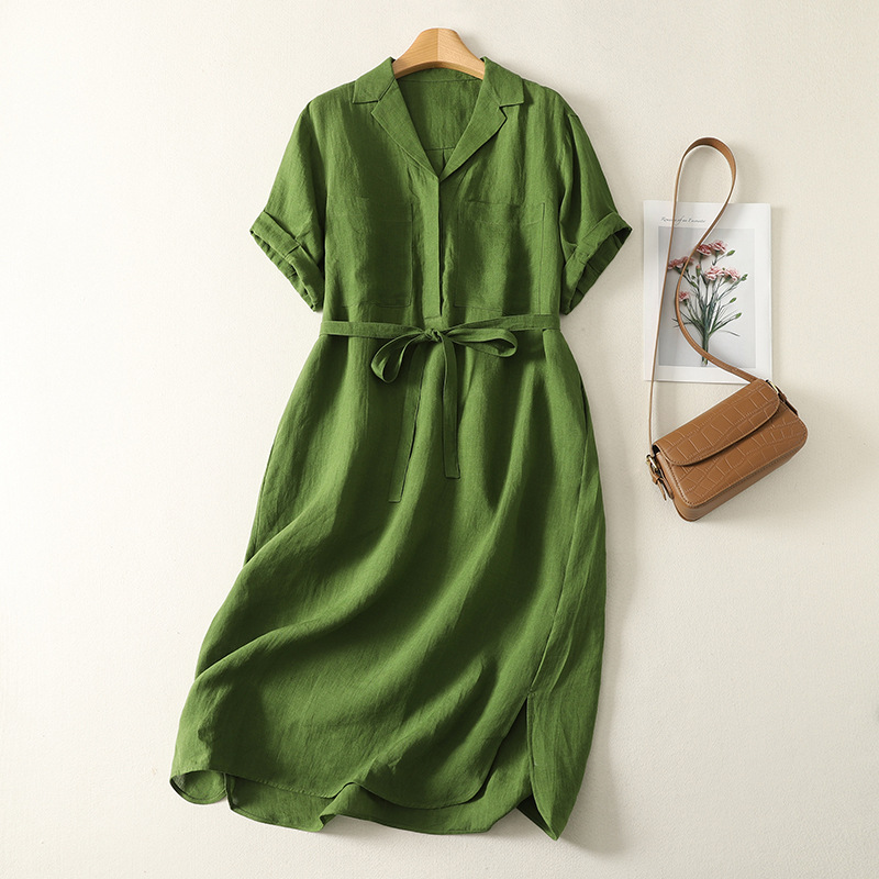 Retro green summer dress