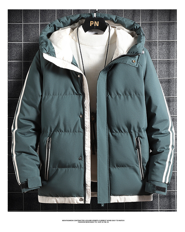 Men's Puffer Jacket - Warm Cotton Winter Coat For Men_voghion.com