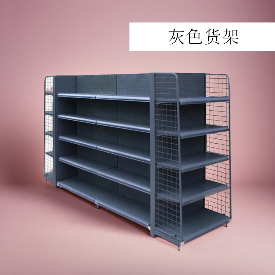 零食货架店孔轻量级便利店药店多层可调节层高金属展示架多层调节