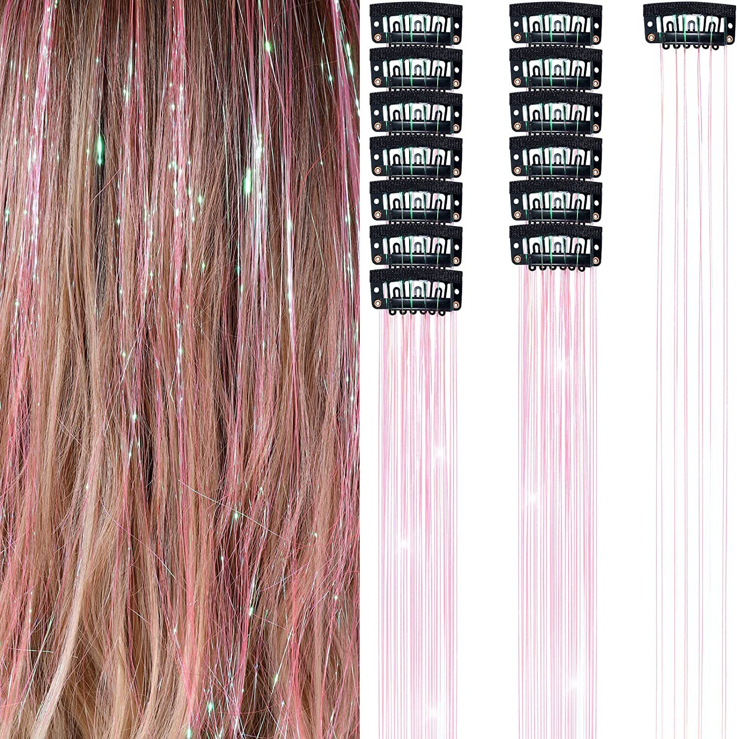 Women's Elegant Sweet Casual Domestic Silk Long Straight Hair Hair Tinsel display picture 10