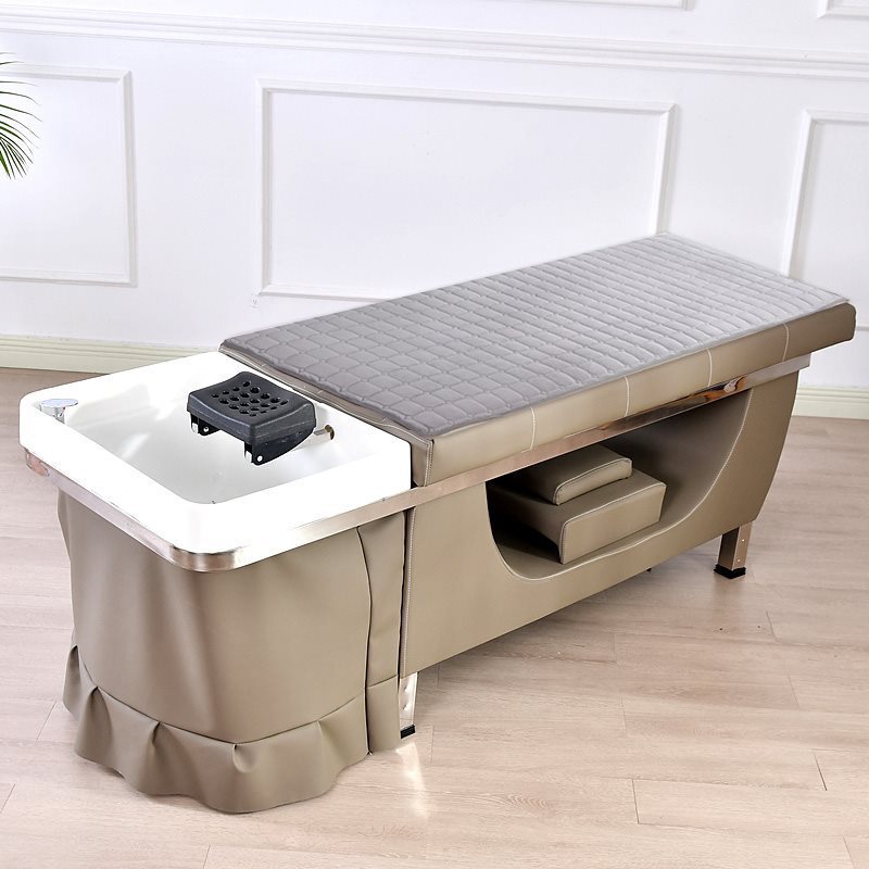 Thai-style shampoo bed mattress without holes for hair salons and beauty shops, plush non-slip crystal velvet shampoo mattress Thai-style shampoo bed mattress without holes for hair salons and beauty shops, plush non-slip crystal velvet shampoo mattress