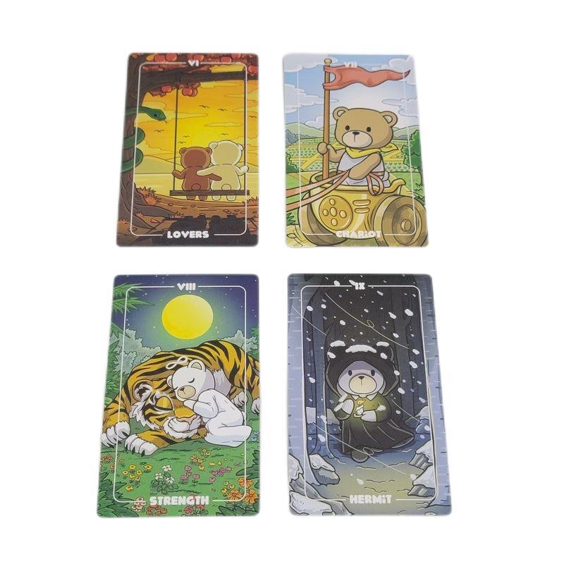 Teddy Bear Tarot Oracle Cards Party Board Game Deck_voghion.com