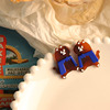 Japanese three dimensional acrylic cute small design earrings, cartoon ear clips, no pierced ears, wholesale